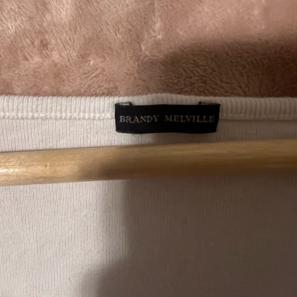 Brandy Melville white long sleeve Mabel top - Picture 6 of 6